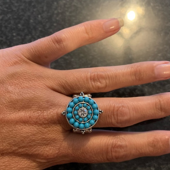 Turquoise stretch ring - Picture 2 of 5
